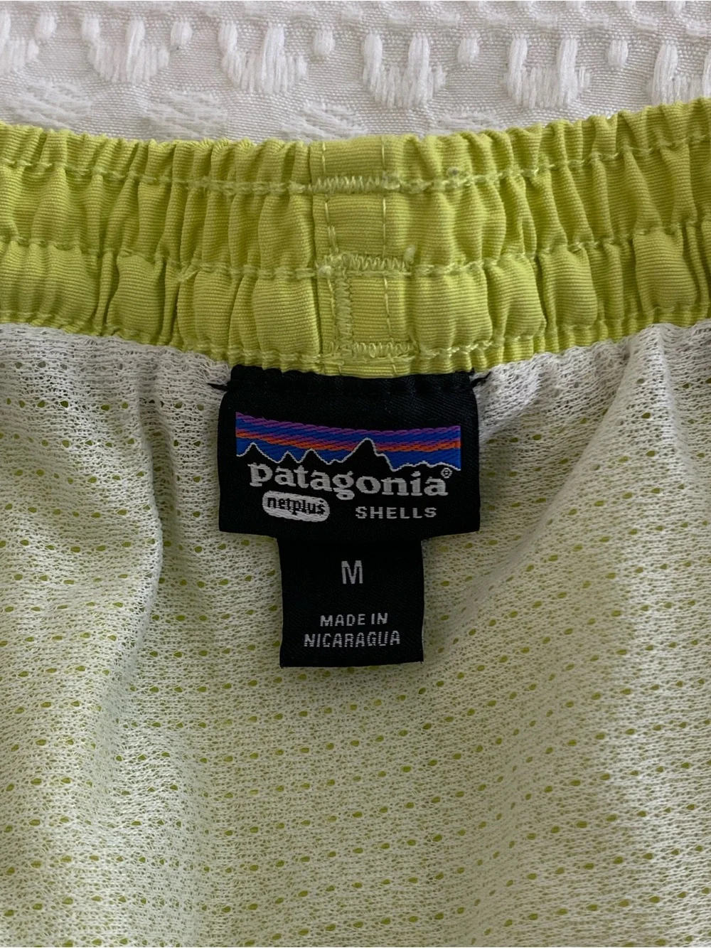 Patagonia Men's Bright Yellow-Green Swim Shorts